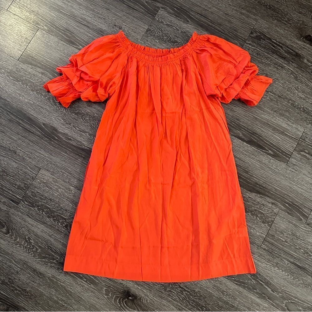 Mersea Tulum Ruffle Sleeve Dress Sunset - Picture 2 of 6